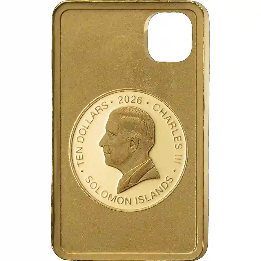 eagle-obv 2026 Solomon Islands Eagle Gold Coin Pendant