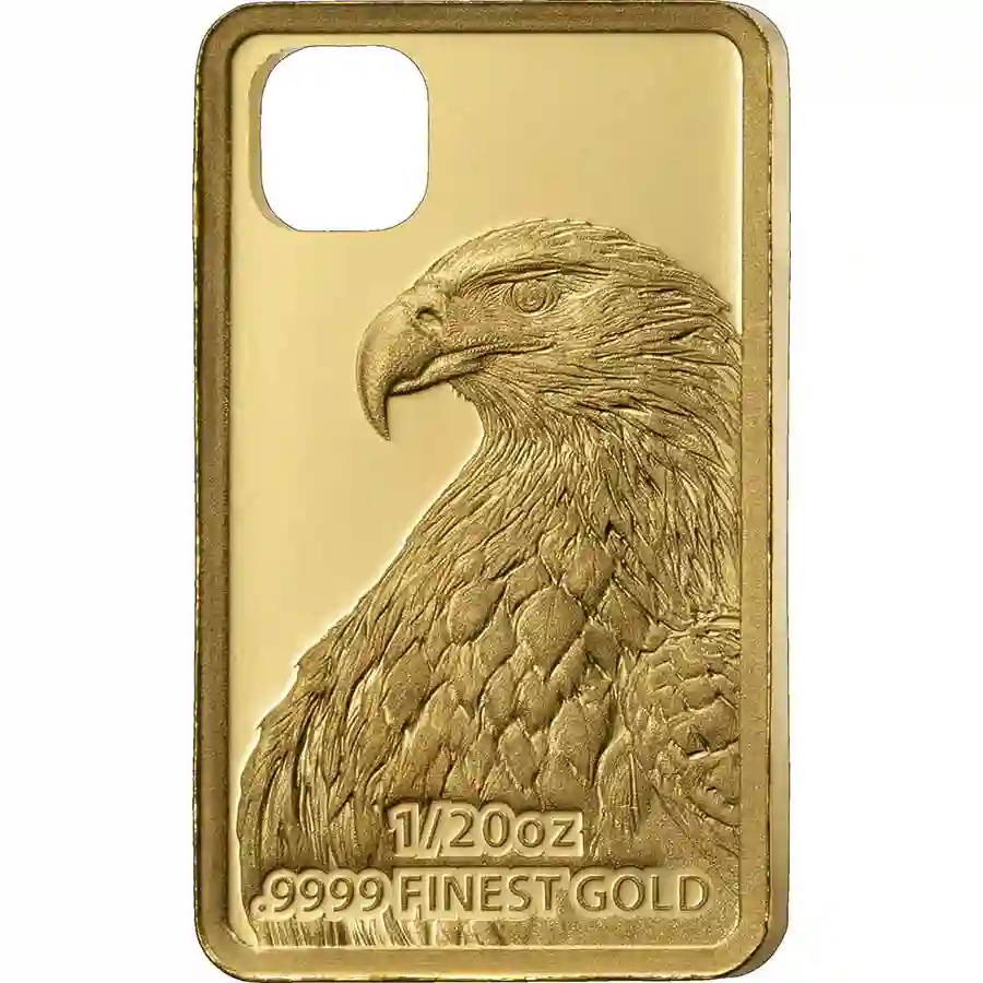 eagle-rev 2026 Solomon Islands 1/20 Ounce Eagle Proof-like Gold Coin Pendant