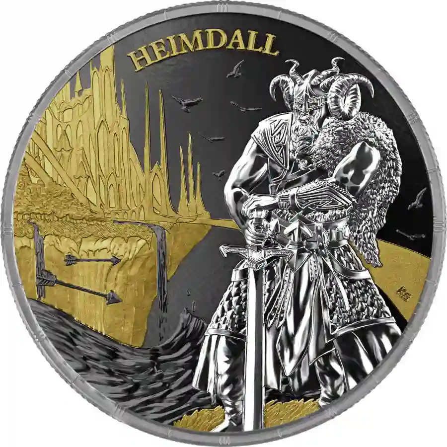 heimdall-geminus-rev 2025 Germania 1 Ounce Ragnarok Heimdall Geminus Silver Coin