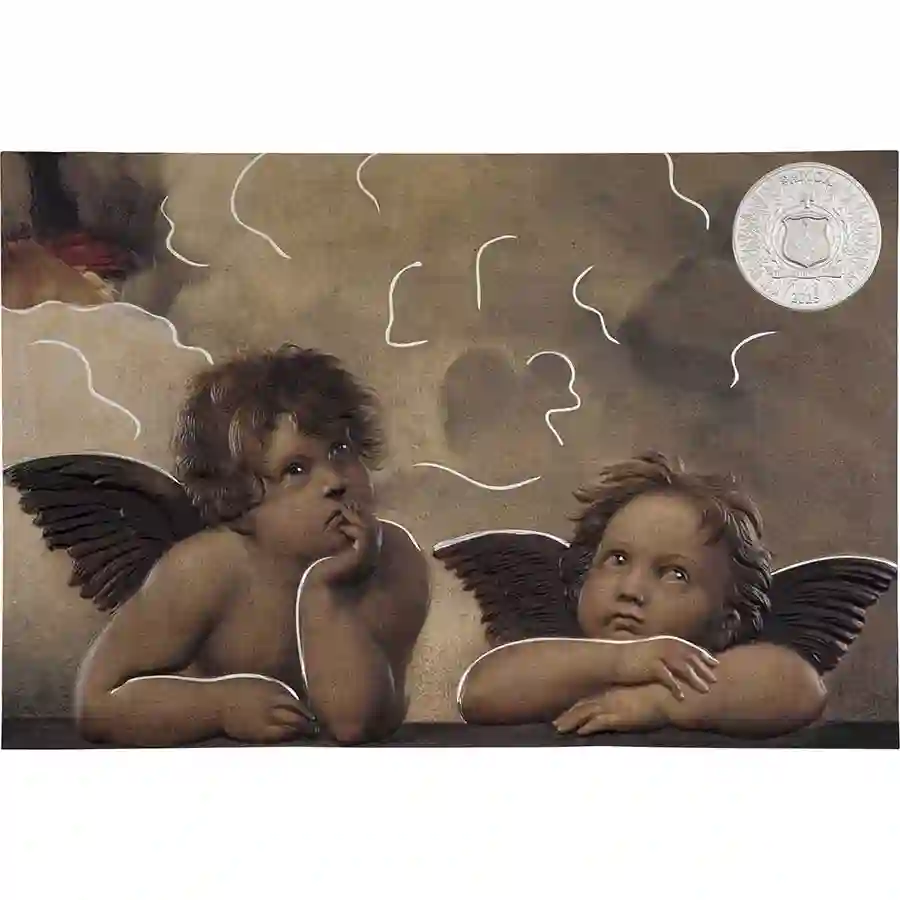 raphael-rev 2025 Samoa 1/2 Ounce Advanced Art Raphael Color Silver Coin