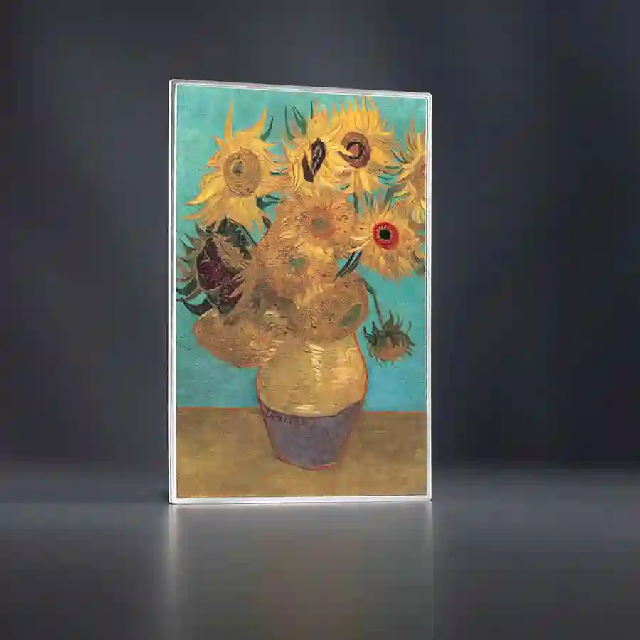 sunflower-mood 2026 Van Gogh Sunflowers Color Silver Proof Coin coming soon to artincoins.com