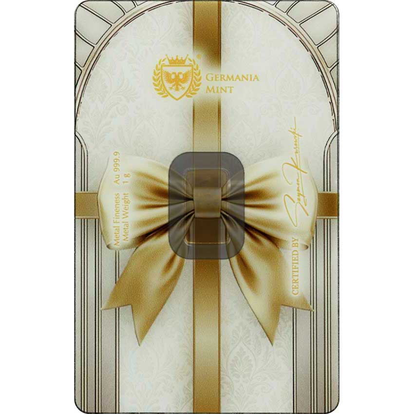 wishes-obv Germania Mint 1 Gram Best Wishes 24K Gold Bar