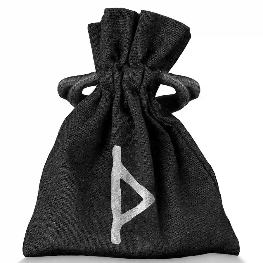 thurisaz-pouch 2025 Thurisaz Rune UV Color Antique Finish Silver Cast Bar