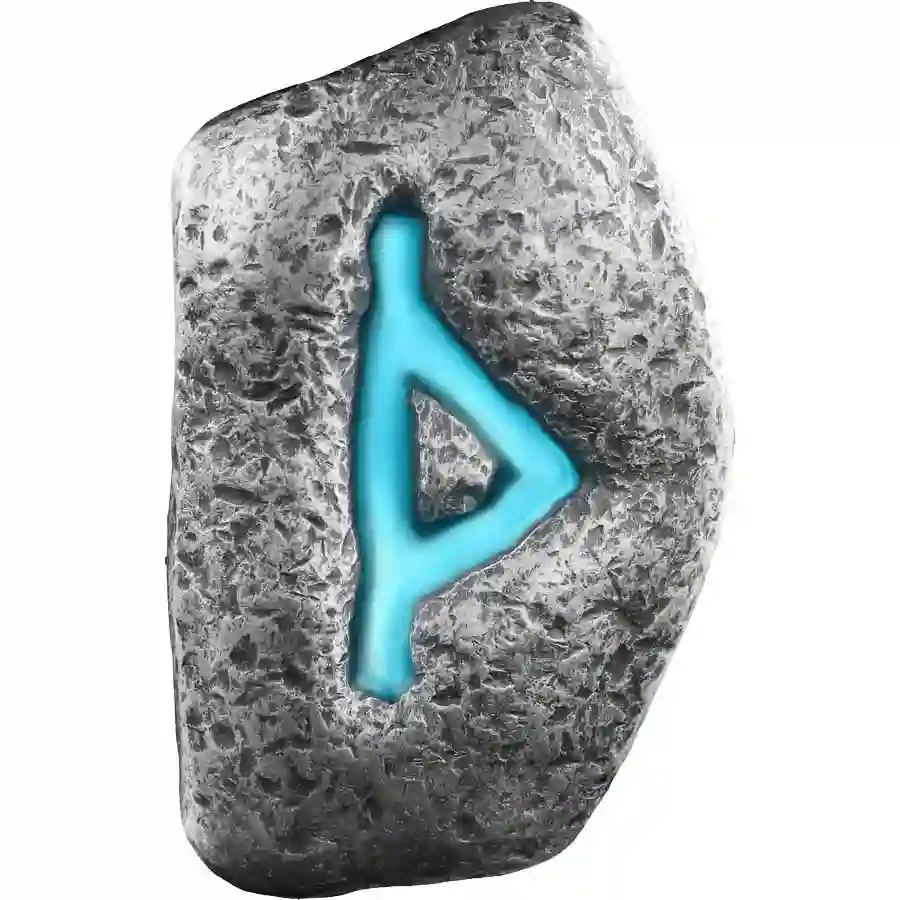 thurisaz-rev-uv 2025 Germania Thurisaz Rune UV Color Antique Finish Silver Cast Bar