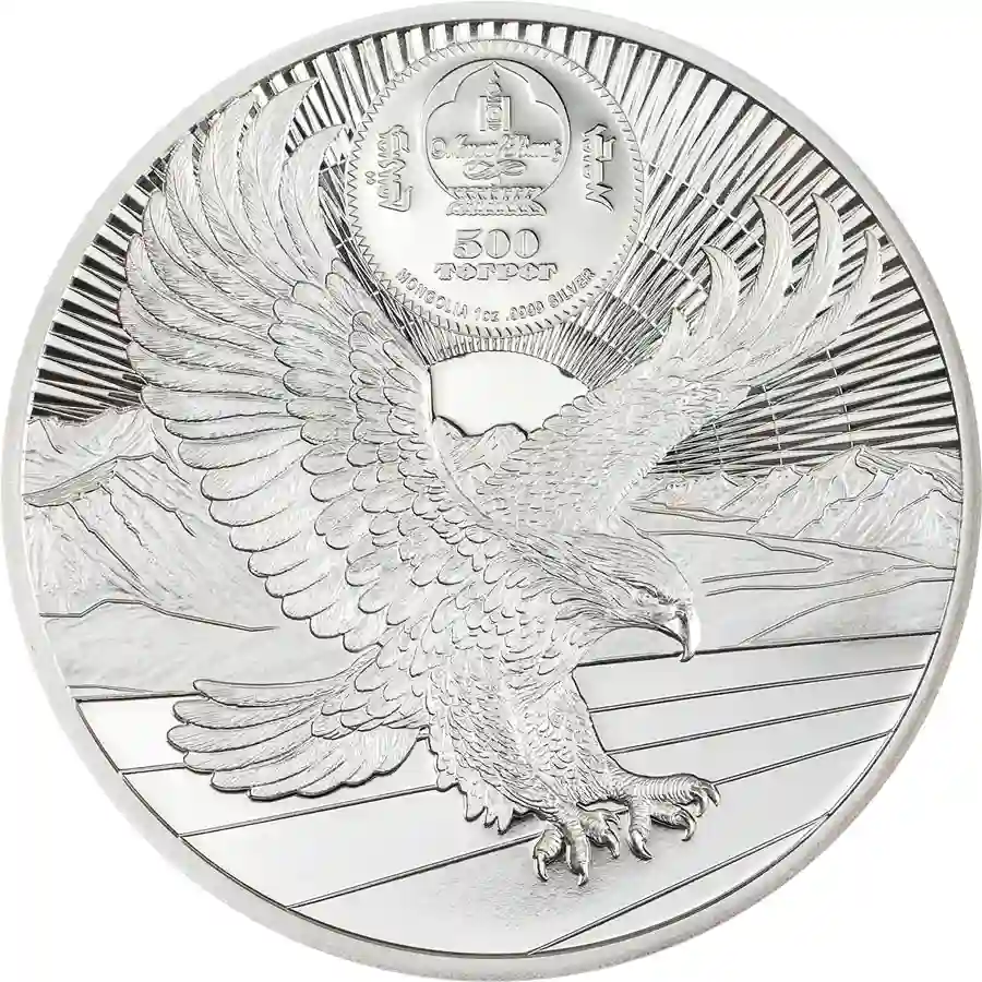 chinggis-1oz-silver-obv 2026 Mongolia 1 Ounce Ghengis Khan Ultra High Relief Silver Proof Coin