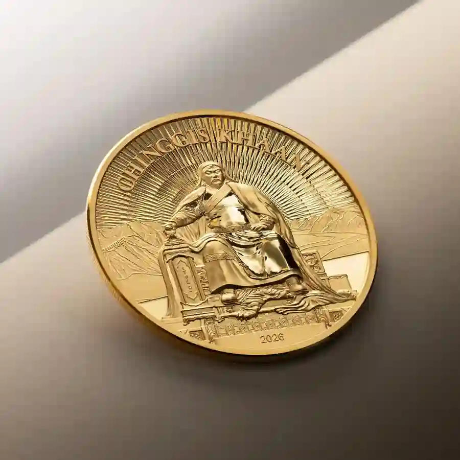 chinggis-khaan-AU-mood 2026 Chinggis Khaan Ultra High Relief Gold Proof Coin