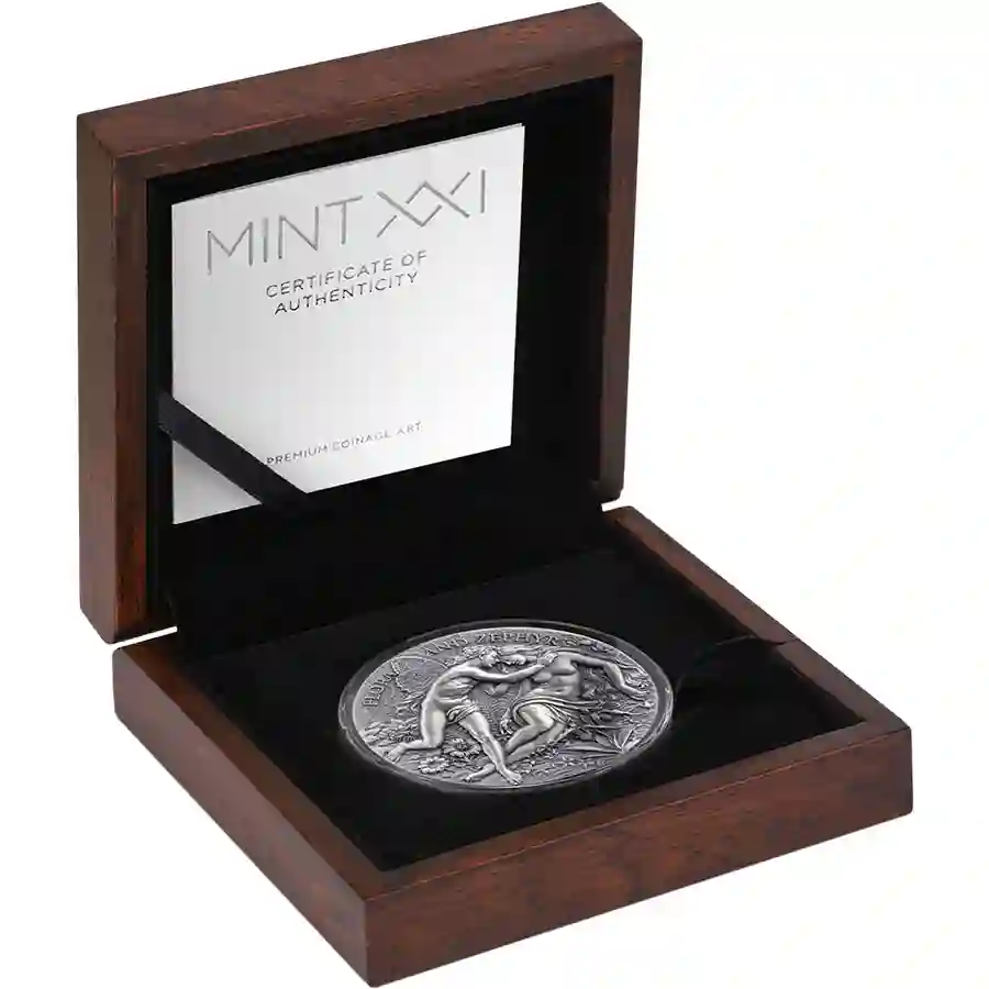 flora-set 2026 Flora & Zephyr Celestial Beauty High Relief Silver Coin