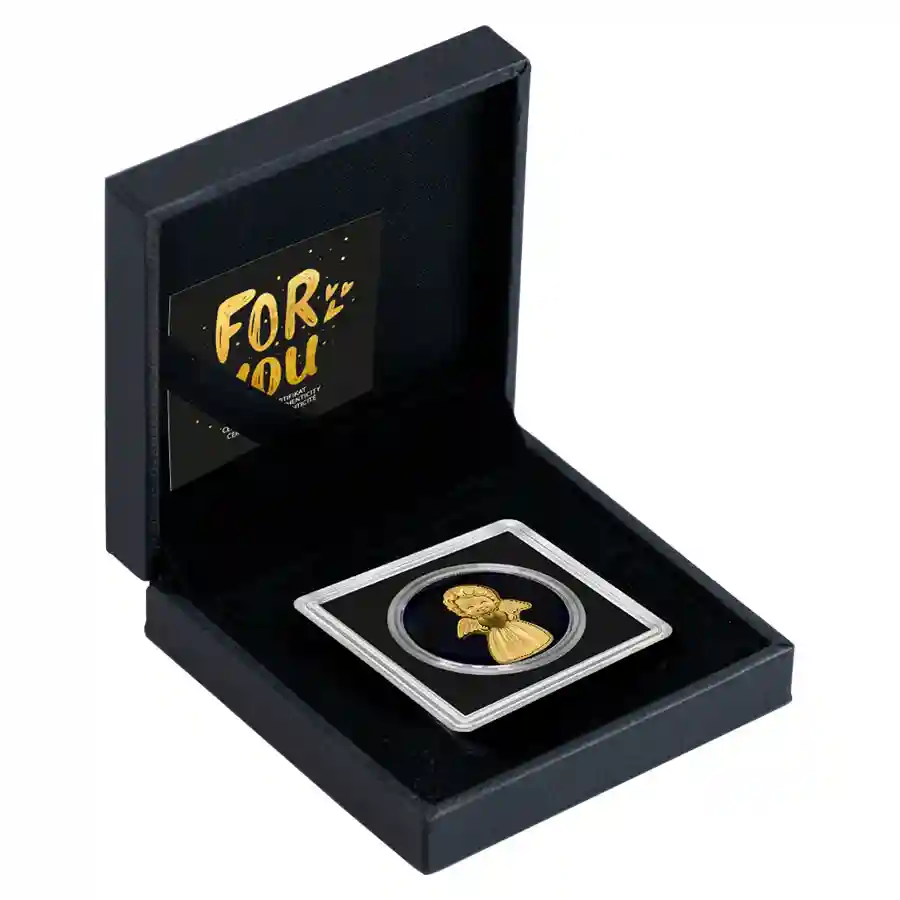 angel-set Chad 1/1000 oz Guardian Angel Gold Coin