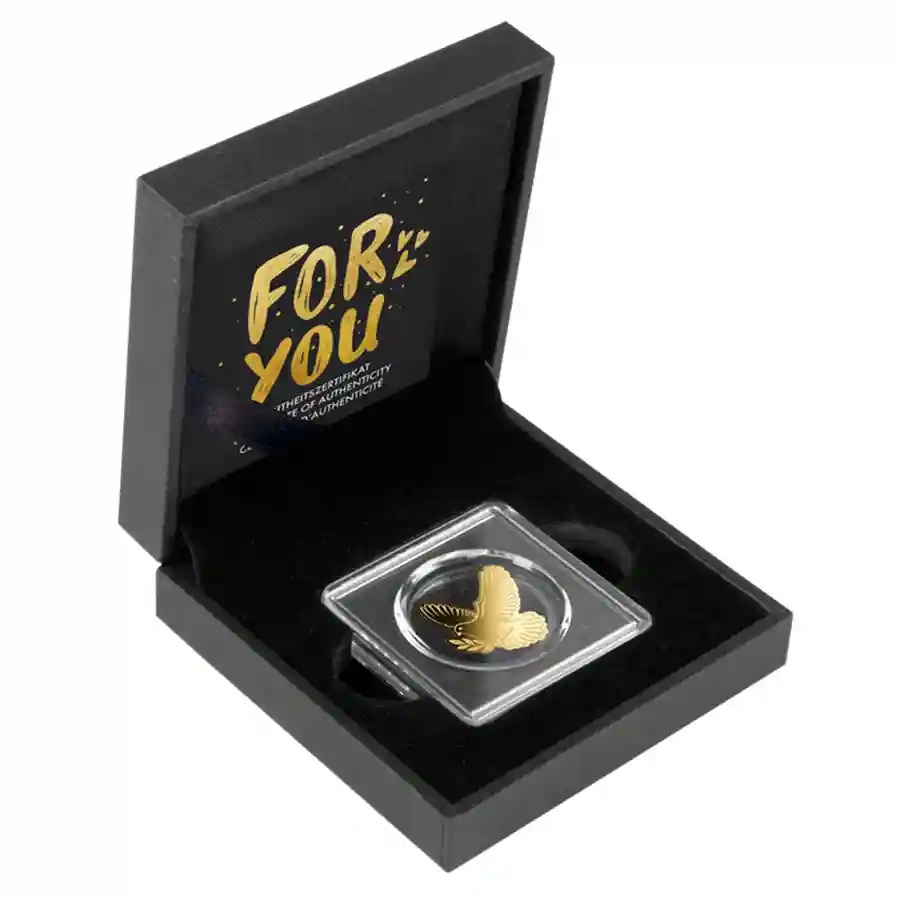 dove-set Gabon 1/1000 oz Peace Dove Gold Coin