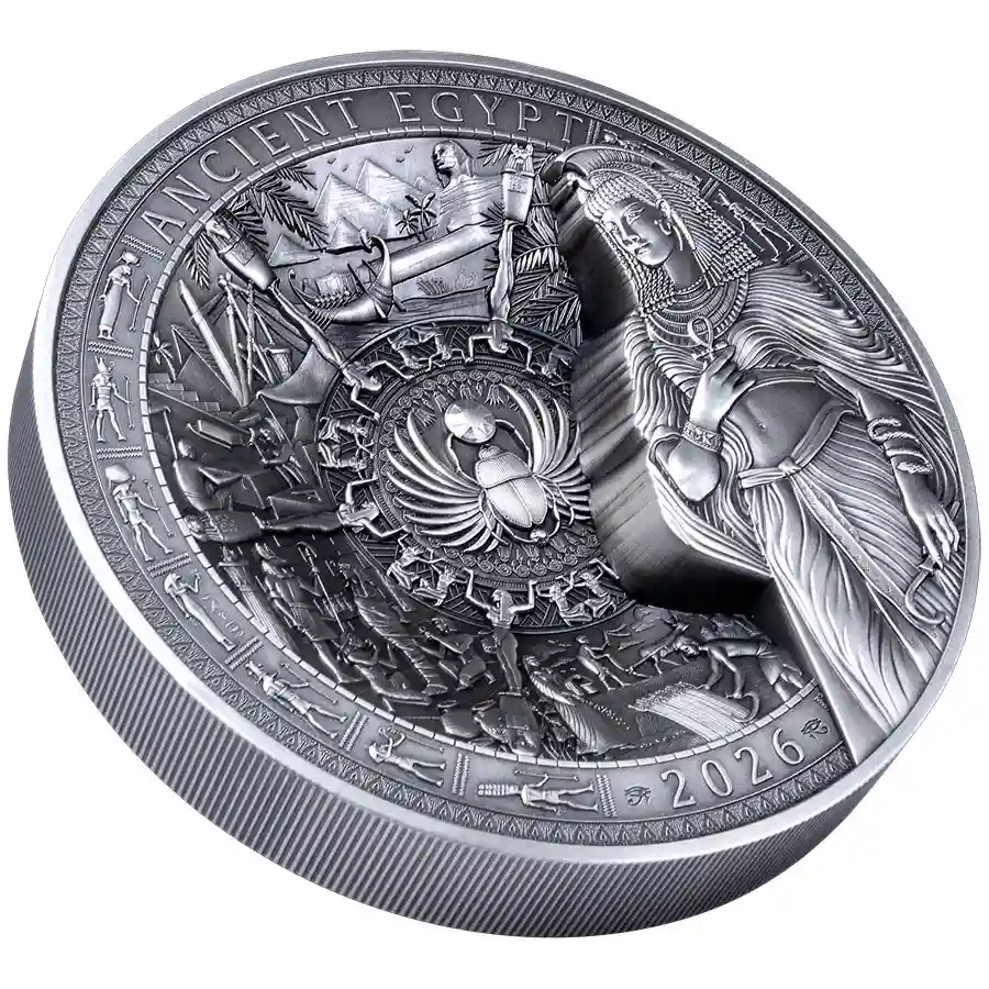 egypt-iso 2026 Samoa 1 Kg Ancient Egypt Multi-Layer Silver Coin
