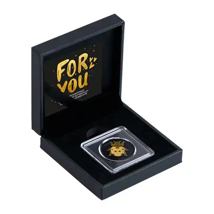 ladybug-set T'Chad 1/1000 oz Lucky Ladybug Gold Coin