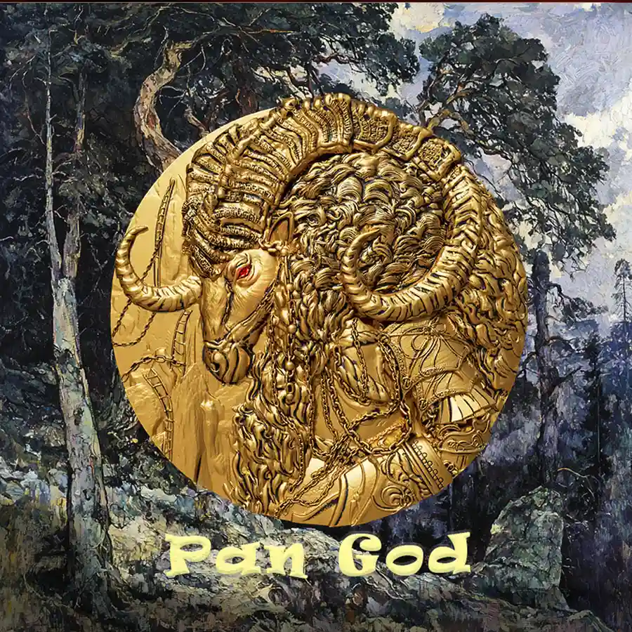 wrapper 2025 Cameroon Pan God High Relief Silver Coin